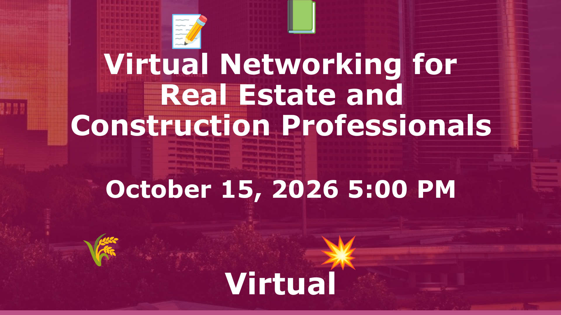 Virtual Networking for Real Estate and Construction Professionals event image